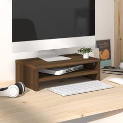 vidaXL Engineered Wood Monitor Stand (42 x 24 x 13 cm, Brown Oak)
