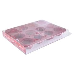 Bergner Bake A Wish Silicone 12-Flower Shape Cake Mould (21.5 x 16 x 2.5 cm)