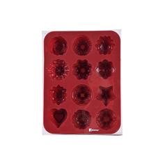 Bergner Bake A Wish Silicone 12-Flower Shape Cake Mould (21.5 x 16 x 2.5 cm)