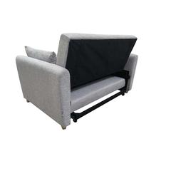 Alpha 2-Seater Fabric Sofa Bed Danube Home (Grey)