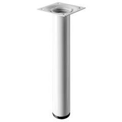 Hettich Steel Furniture Leg (White, 30 x 200 mm)