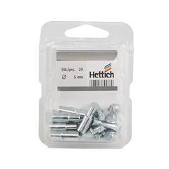 Hettich Chrome-Plated Shelf Support (57 mm, Pack of 20)