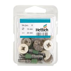 Hettich Connecting Fitting Screws (15 x 20 mm, Pack of 8)