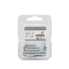 Hettich Chrome-Plated Shelf Support (5 mm, Pack of 20)