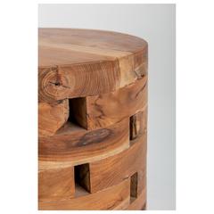 4-Seater Teak Wood Coffee Table Set Khashabeesta