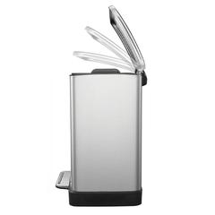 EKO Stainless Steel E-Cube Step Trash Bin W/Pedal (30 L)