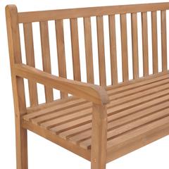 5-Seater Teak Wood Garden Corner Bench vidaXL