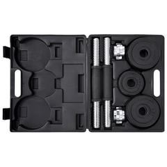 طقم دمبل من الحديد الزهر 19 قطعة 15 كجم فيدا إكس إل