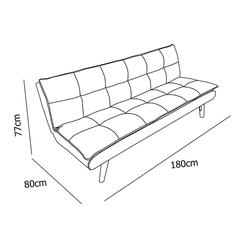 Beatrice 3-Seater Fabric Sofa Bed Danube Home