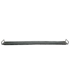 PAN Emirates Arian Rectangular Long Metal Tray (Silver, 99 x 13 cm)