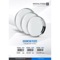 Royalford Stainless Steel Khumcha Plate (24 cm)