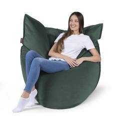 Lanny Sloppy Velvet Bean Bag (Green, 140 x 160 cm)