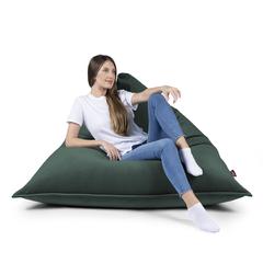 Lanny Sloppy Velvet Bean Bag (Green, 140 x 160 cm)