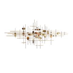 Danube Home Alayna Metal Round Stars Wall Décor (148 x3 x 68 cm)