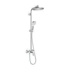 Hansgrohe Crometta Stainless Steel Shower Column W/Bath Mixer