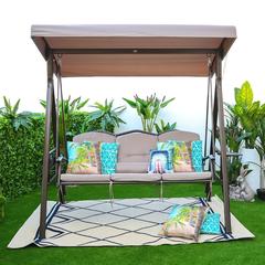 Aldora 3-Seater Metal Swing Danube Home