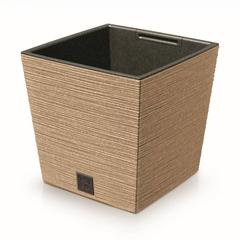 Furu Eco Wood Square Flowerpot (24 x 24 x 23.5 cm, Natural)