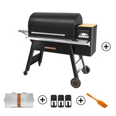 Traeger Timberline 1300 Wood Pellet Grill W/Lid, TFB01WLEC + Accessories Worth AED 245