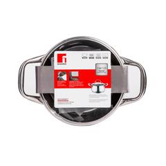 Bergner Gourmet Induction Stainless Steel Casserole W/Glass Lid (20 cm)