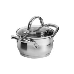 Bergner Gourmet Induction Stainless Steel Casserole W/Glass Lid (20 cm)