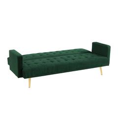 Claude 3-Seater Fabric Sofa Bed Danube Home (Emerald Green)