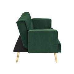 Claude 3-Seater Fabric Sofa Bed Danube Home (Emerald Green)