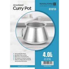 Royalford Anodized Aluminium Curry Pot (19 cm, 4 L)