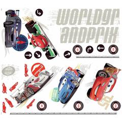RoomMates Cars 2 Metric Growth Chart Wall Decal