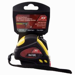 Ace Auto Lock Tape Measure (300 cm, Black/Yellow)