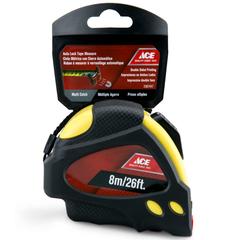 Ace Retractable Measuring Tape (800 cm, Black/Yellow)