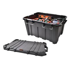 Tactix Plastic Stackable Storage Box W/Lid (85 x 61  x 45 cm )