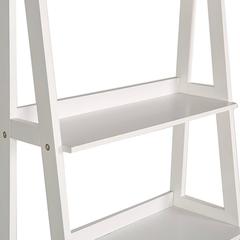 Living Solutions Wood 5-Tier Shelf (63 x 36 x 162 cm, White)