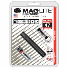 Maglite Solitaire 1-Cell AAA LED Flashlight, SJ3A016 (Black, 47 Lumen)