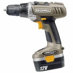 Rockwell Cordless Drill Driver with 2 12V NiCad Battery Packs