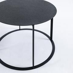 طاولة قهوة معدنية لوبينا حول الإمارات (100 × 100 × 43 سم)