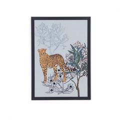Pan Emirates Leopard Printed Canvas Wall Art (50 x 70 cm, Green)