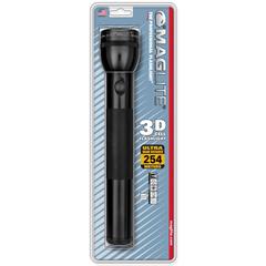 Maglite Heavy-Duty 3-Cell D Flashlight, S3D016 (Black, 45 Lumen)