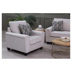 Maxfield Single-Seater Fabric & Wood Sofa Pan Emirates