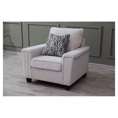 Maxfield Single-Seater Fabric & Wood Sofa Pan Emirates