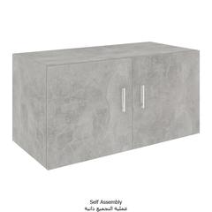 vidaXL Engineered Wood Wall-Mounted Cabinet (80 x 39 x 40 cm, Concrete Gray)