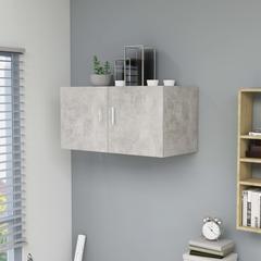 vidaXL Engineered Wood Wall-Mounted Cabinet (80 x 39 x 40 cm, Concrete Gray)