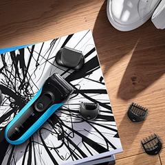 Braun Series 3, 3-in-1 Electric Wet & Dry Shaver W/Precision Trimmer & 5 Comb Attachments, 3010 BT