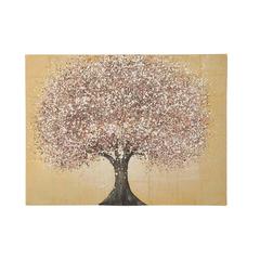PAN Emirates Ashton Hand-Painted Canvas Wall Art (120 x 90 cm, Gold)