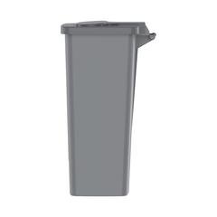 Cosmoplast Plastic Step-on Waste Bin W/Pedal (44 L, Pearl Silver)