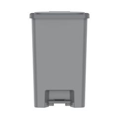 Cosmoplast Plastic Step-on Waste Bin W/Pedal (44 L, Pearl Silver)