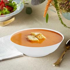 Dinewell Melamine Serving Bowl (White, 21 cm)