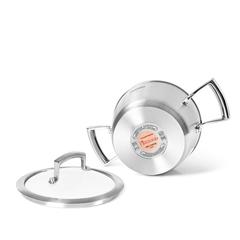 Fissman Millenium Stainless Steel Stockpot W/Glass Lid (18 cm)