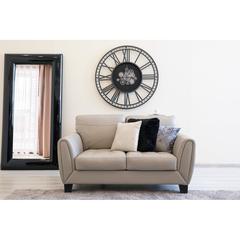 Normanson 2-Seater Leather & PVC Sofa Pan Emirates