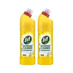 Jif Bathroom Cleaner Liquid (Lemon Breeze, 750 ml, Pack of 2)