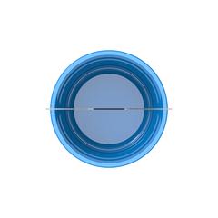 Cosmoplast EX Round Plastic Bucket W/Steel Handle (5 L, Light Blue)